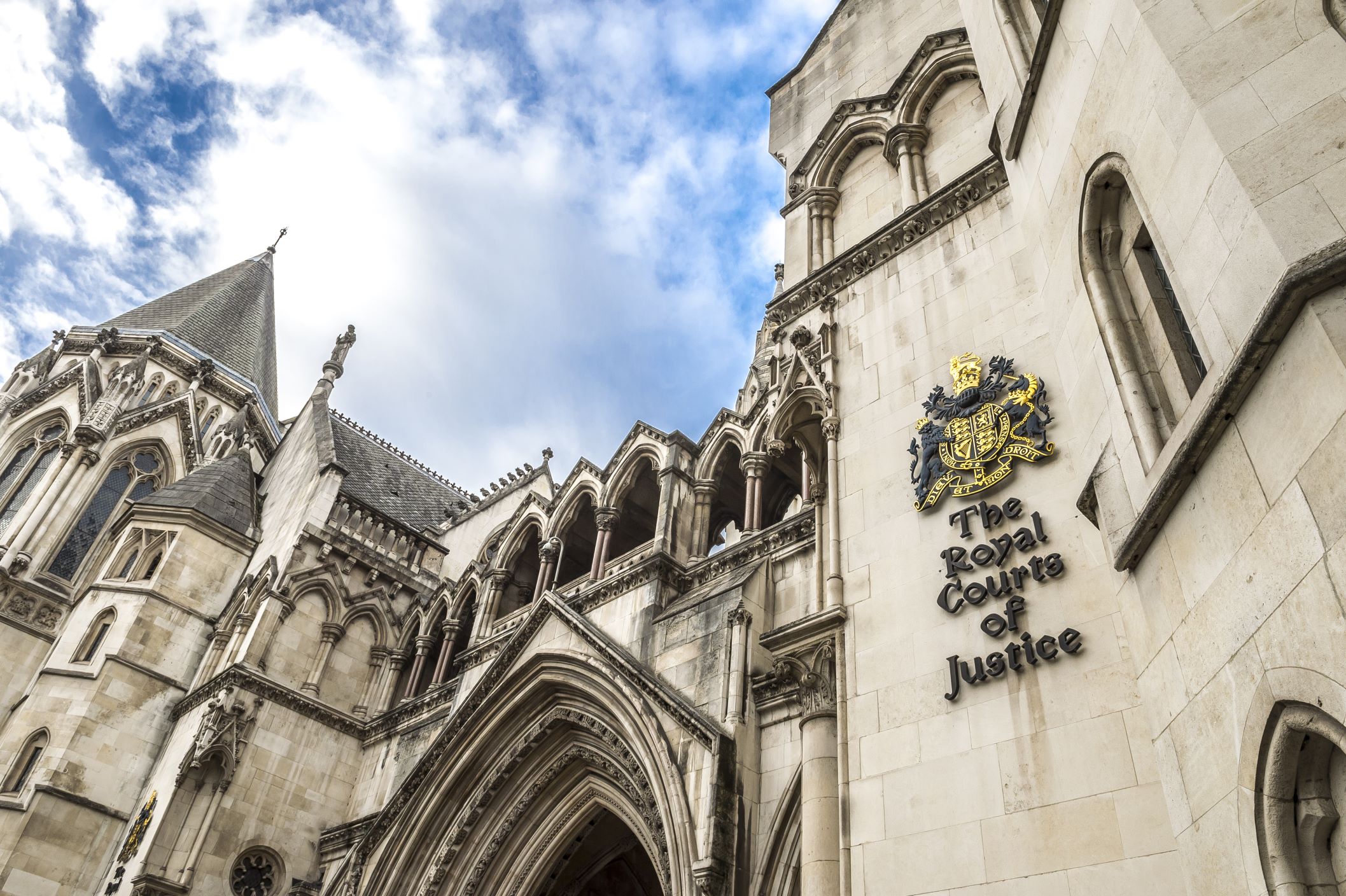 The Royal Courts of Justice building.