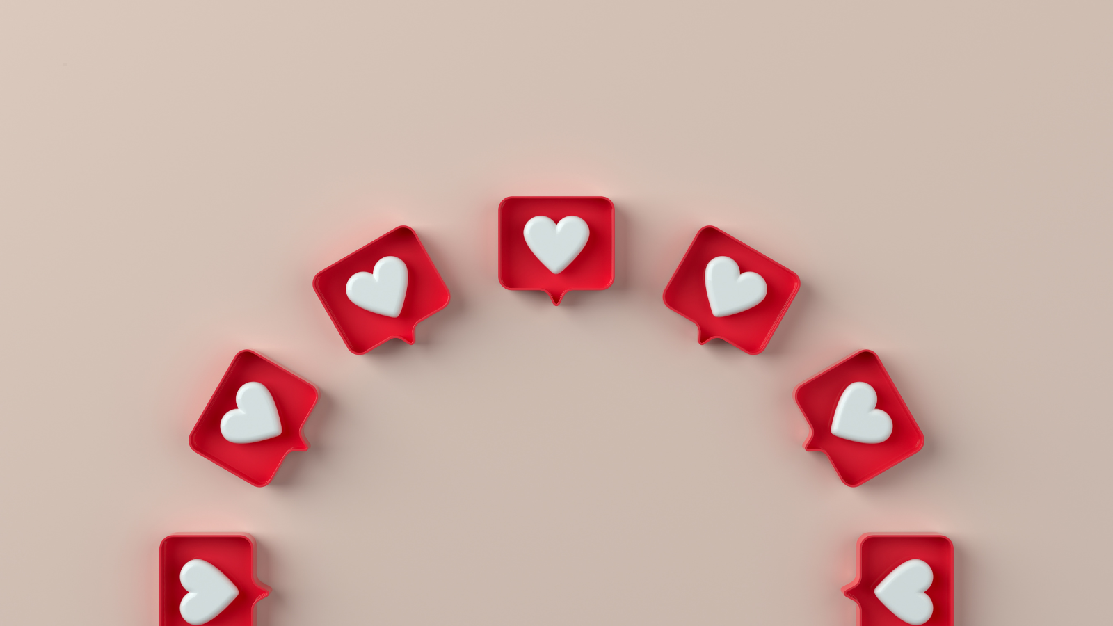 Social media heart sign.